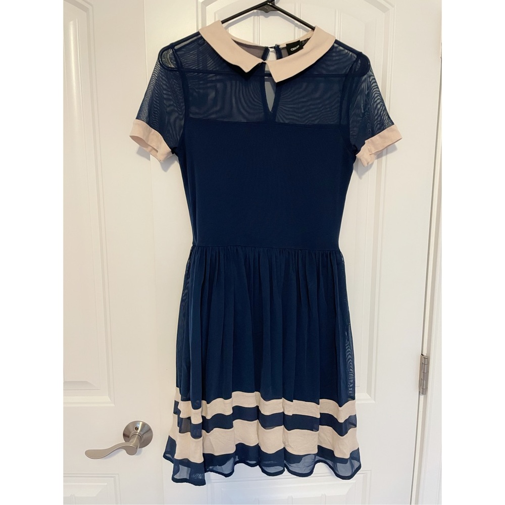 ASOS cute Peter Pan collar fit and flare dress